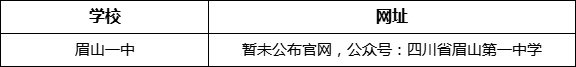 眉山市眉山一中網(wǎng)址是什么？