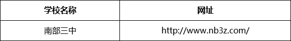 南充市南部三中（南部縣職業(yè)技術(shù)學(xué)校）網(wǎng)址是什么？