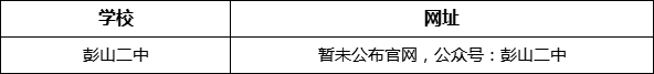 眉山市彭山二中網(wǎng)址是什么？