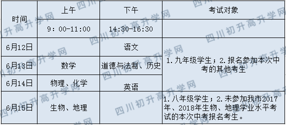 2020年廣安中考時(shí)間是多久，會(huì)改變嗎？