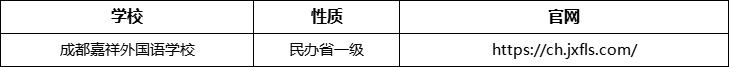 成都市成都嘉祥外國語學校官網(wǎng)、網(wǎng)址、官方網(wǎng)站