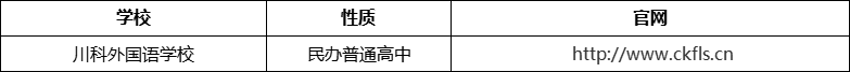 成都市川科外國語學(xué)校官網(wǎng)、網(wǎng)址、官方網(wǎng)站
