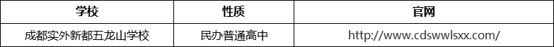 成都市成都實(shí)外新都五龍山學(xué)校官網(wǎng)、網(wǎng)址、官方網(wǎng)站